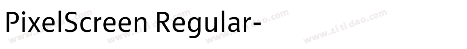 PixelScreen Regular字体转换